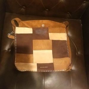 Vintage Michael Kors Suede Patchwork Studded shoulder bag